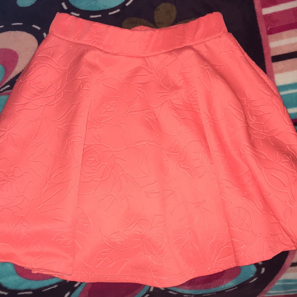 Peach colored skirt
